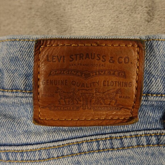 Levi's jeans Wedgie Straight women's 25 light wash blue red tab big E premium - Picture 12 of 16